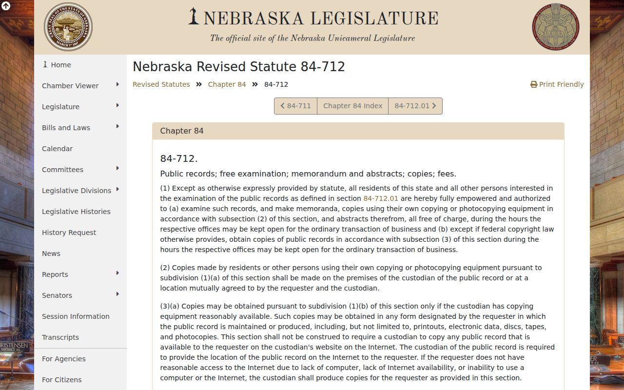 Lawrence and Nuckolls County criminal records access under Nebraska public records law